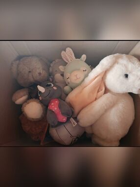 Bundle Large Box Of Various Stuffed Animals
